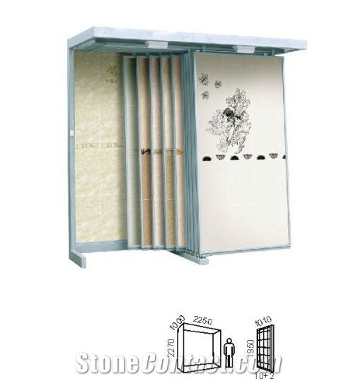 Wing Spinning-Rotating Hardwood Sample,Ceramic and Stone Tile Showroom Display Stands Racks