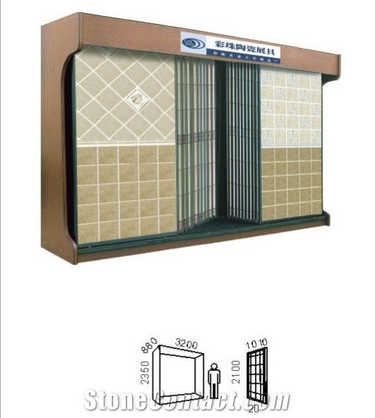Wing Spinning-Rotating Hardwood Sample,Ceramic and Stone Tile Showroom Display Stands Racks