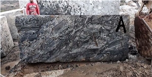 Exotic Black Granite Blocks, Black Antique Granite