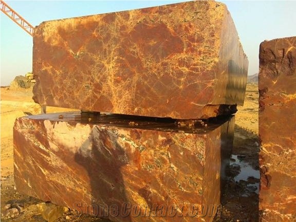 Exotic Red Marble Blocks, Rosso Imperial Red Marble Blocks
