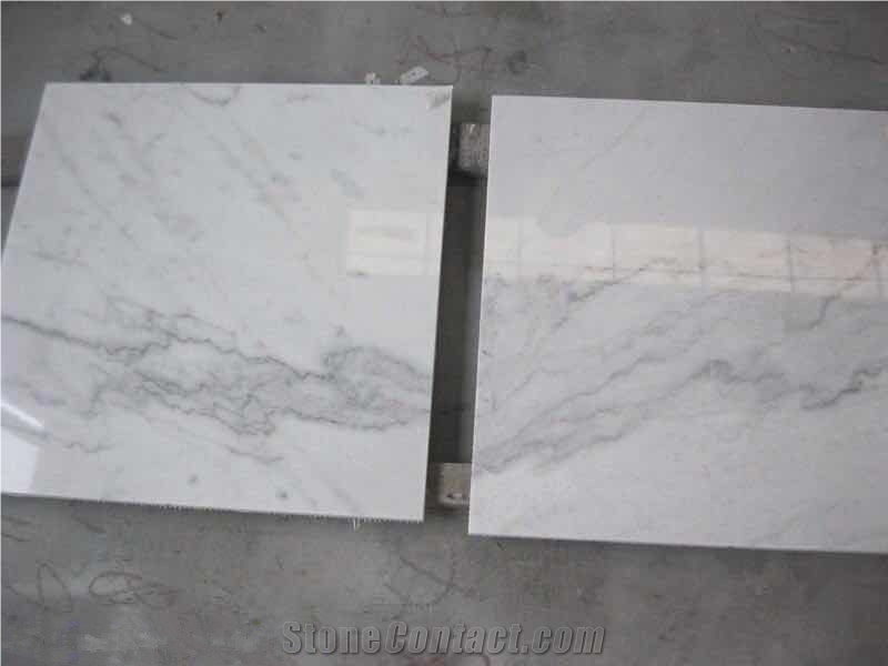 China Bianco Carrara White Marble Slabs & Tiles
