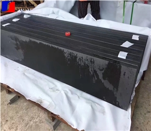 Chinese Natural Honed Hainan Black Basalt Steps