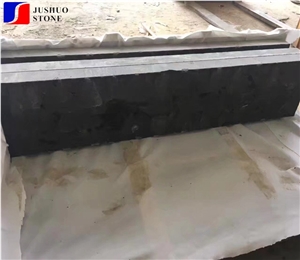 Chinese Natural Split Hainan Black Basalt Kerbs
