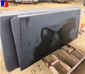 G649 Longhai Black Honed,Hainan Lava Stone Tiles