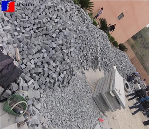 Granite Cube Stone for Paving, G654 Impala Black