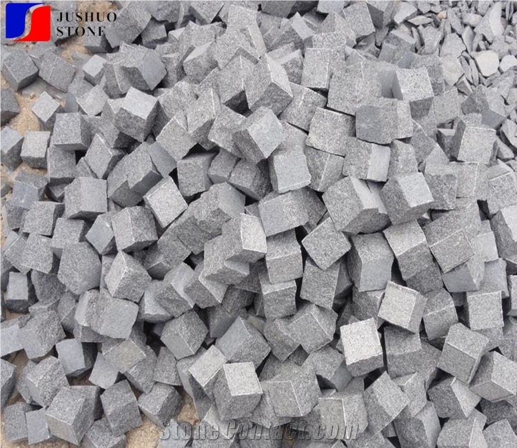 Granite Cube Stone for Paving, G654 Impala Black