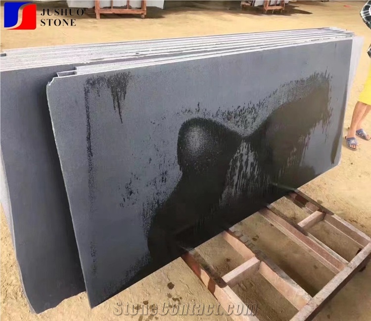 Honed Hainan Basalt Black Tile,Black Basalto Stone