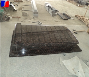 India Tan Brown Granite Tombestone Style Design