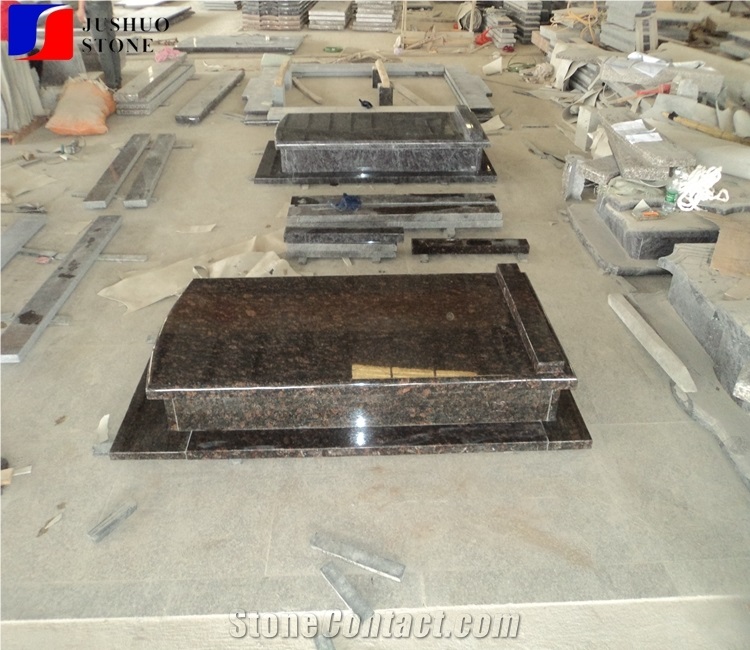India Tan Brown Granite Tombestone Style Design
