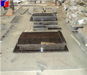 India Tan Brown Granite Tombestone Style Design