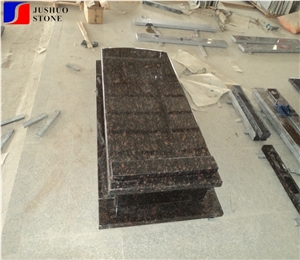 India Tan Brown Granite Tombestone Style Design