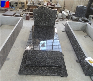 Old Emerald Pearl Granite Tombstone