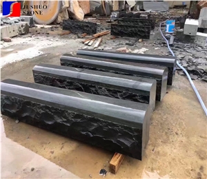 Volcanic Rock Basalt Hainan Black Natural Kerbs