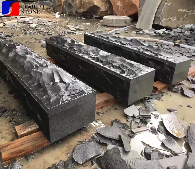Volcanic Rock Basalt Hainan Black Natural Kerbs