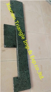 China Sukabumi Green Stone Pool Coping Project