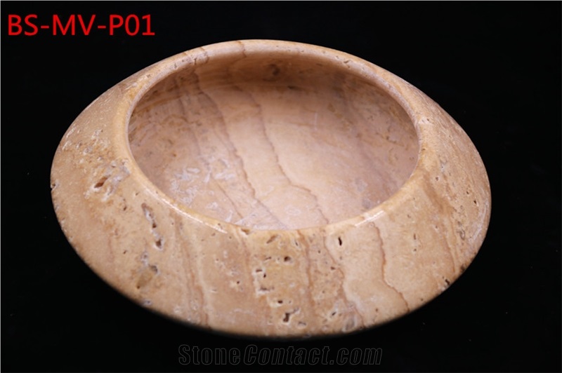 Unique Travertine Home Use Flower Pot