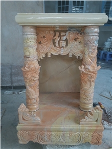 Altars Handcarved Stone, White Marble Furniture