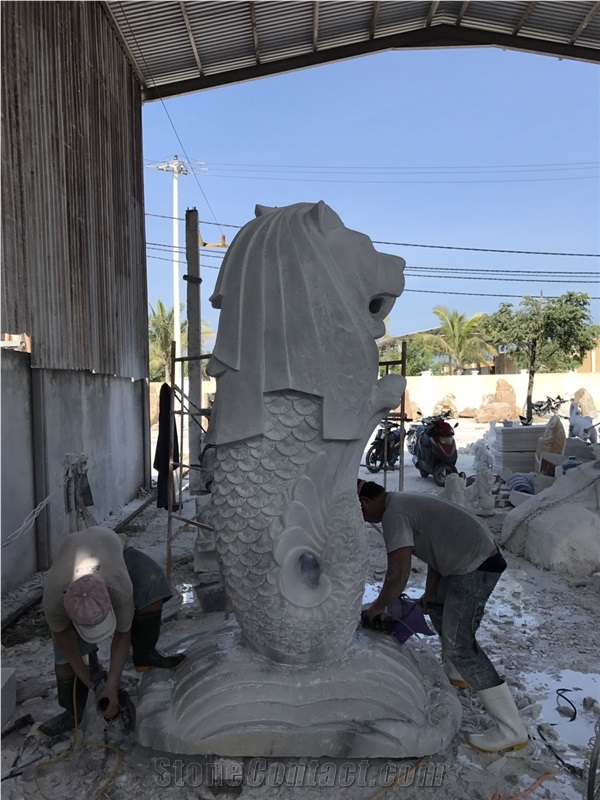 Dragon Fish Statue, Stone Carving Manufacturer