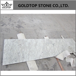 Polished White Andromeda Granite Kitchen Countertop
