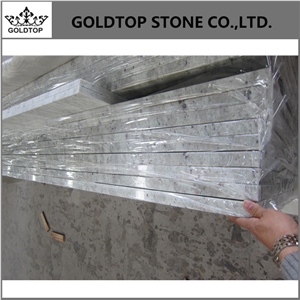 Polished White Andromeda Granite Kitchen Countertop
