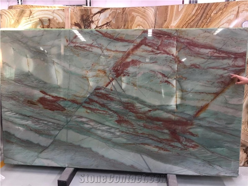 Botanic Green Quartzite Slab