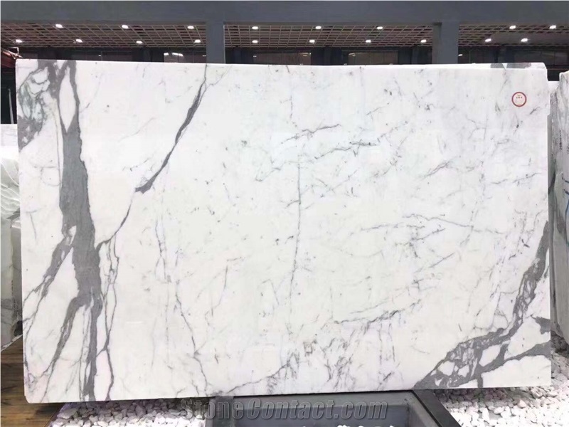 Calacatta Bluette Marble Super White Tiles, Slabs