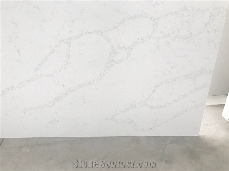Calacutta White Artificial Stone Kitchen Tile Slab