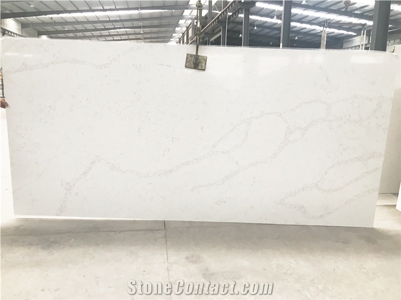 Calacutta White Artificial Stone Kitchen Tile Slab