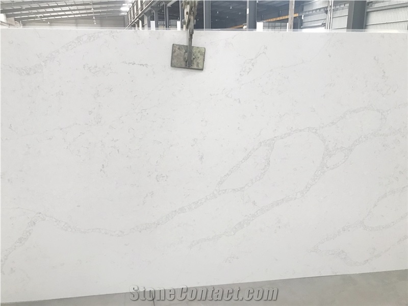 Calacutta White Artificial Stone Kitchen Tile Slab