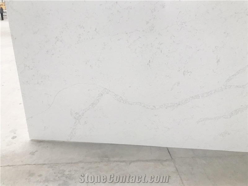 Calacutta White Artificial Stone Kitchen Tile Slab