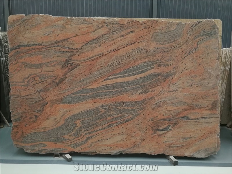 Multicoulor Red Granite Slab