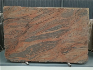 Multicoulor Red Granite Slab
