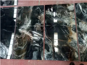 Black-Blue Green Marble Slabs,Luxury Marble