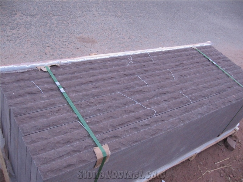 Purple Sandstone Paving,Coverings,Flagging, Steps