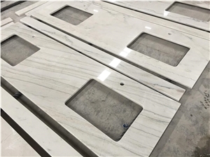 White Macaubas Quartzite Bath Top