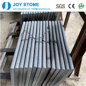 Cheap Hainan Black Basalt Honed Staircase Tread Cheap Hainan Black Basalt Honed Staircase Tread