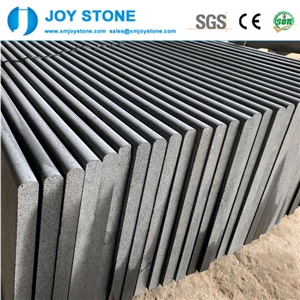 Cheap Hainan Black Basalt Honed Staircase Tread