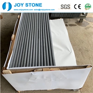 Good Quality Honed Hainan Black Basalt Stair Tread Good Quality Honed Hainan Black Basalt Stair Tread
