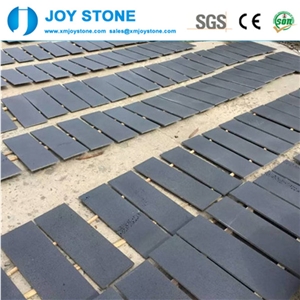 Smooth Surface Hainan Black Basalt Honed Wall Tile