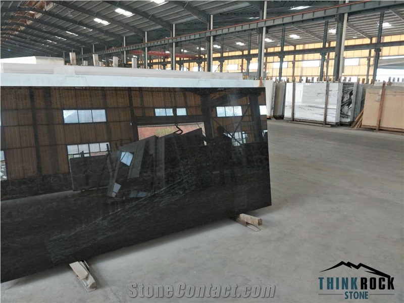 Black Nano Crystallized Artificial Stone Big Slabs