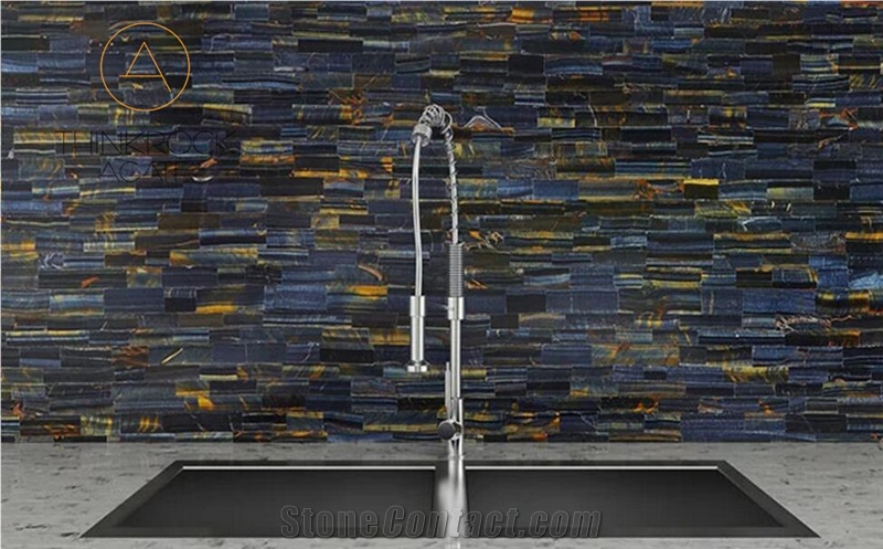 Blue Tiger Eye Precious Stone Slabs