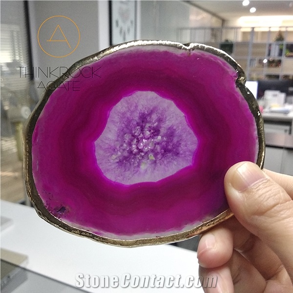 China Green Agate Slices for Accessaries
