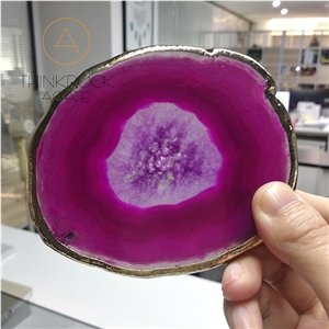 China Green Agate Slices for Accessaries