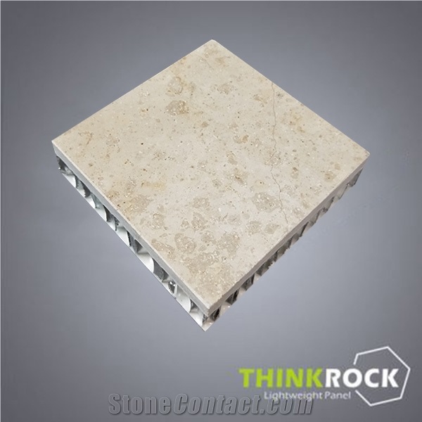 Coral Beige Limestone Aluminium Honeycomb Panel