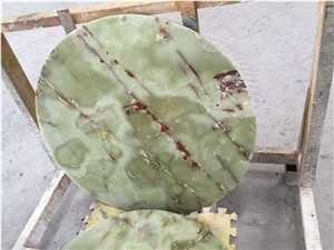 Green Onyx Aluminum Honeycomb Composite Table