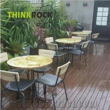 Green Onyx Aluminum Honeycomb Composite Table
