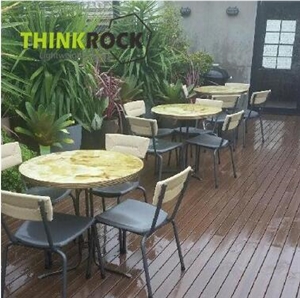 Green Onyx Aluminum Honeycomb Composite Table