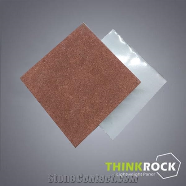 Honed Red Sandstone Aluminium Honeycomb Panel