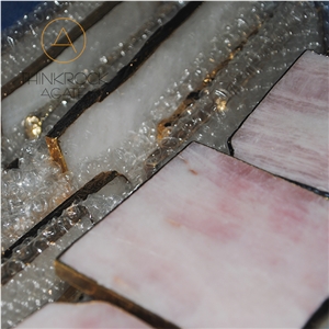 Irregular China White Crystal Tea Trays