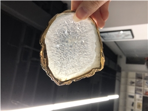 Primary Color Semi-Precious Stone,Agate Coaster